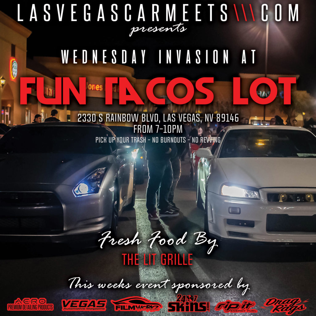 April 3rd Wednesday Invasion at Fun Tacos Lot