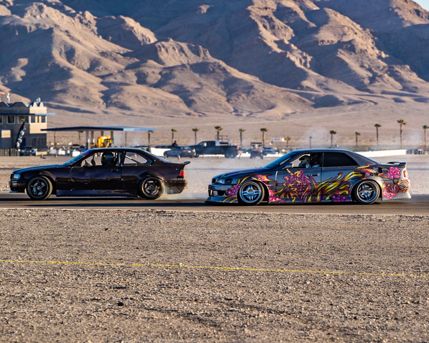 Another fast paced day of burning rubber and smoke at Vegas Drift’s January event