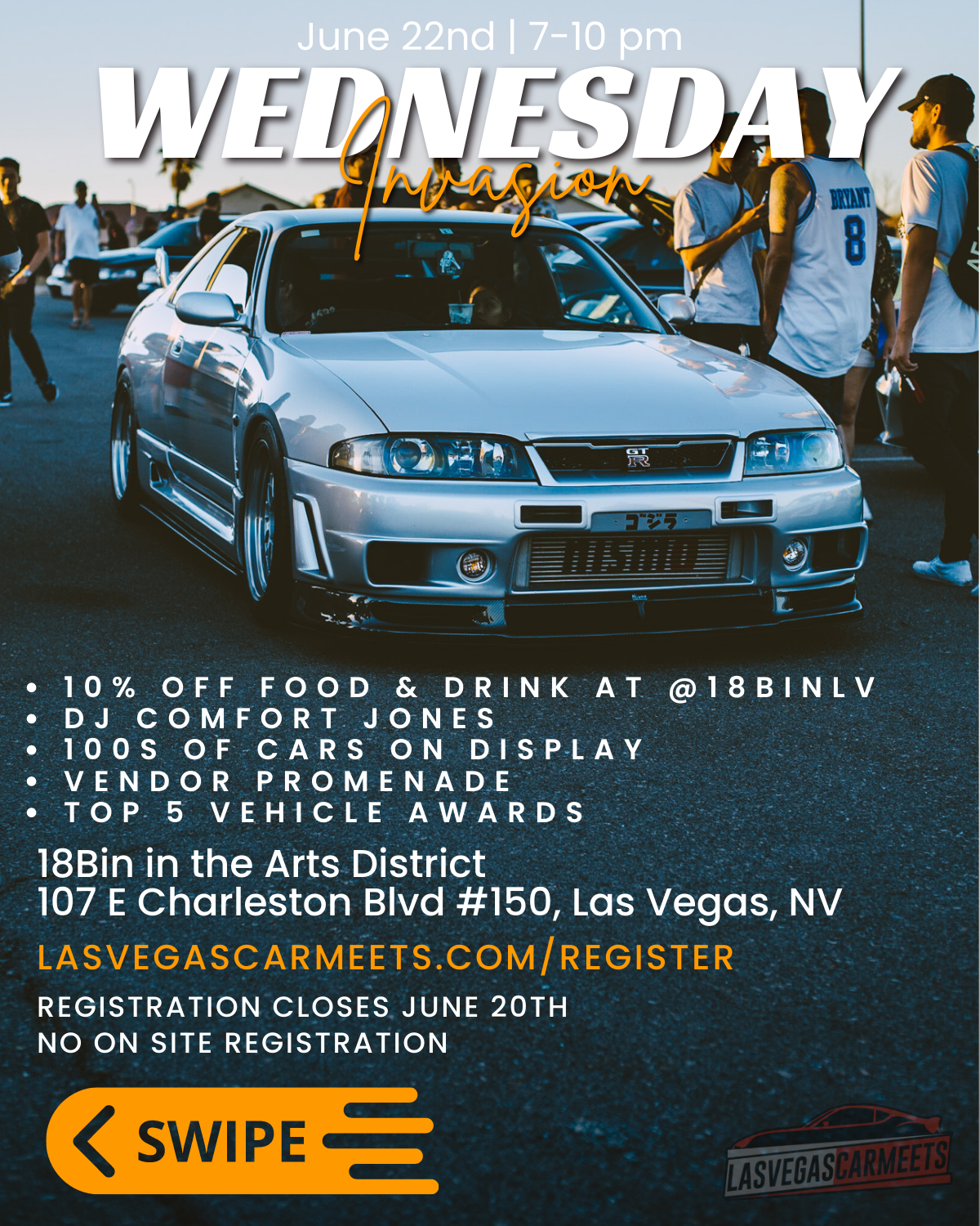 Wednesday Invasion in the Arts District June 22nd, 2022 – Register now!