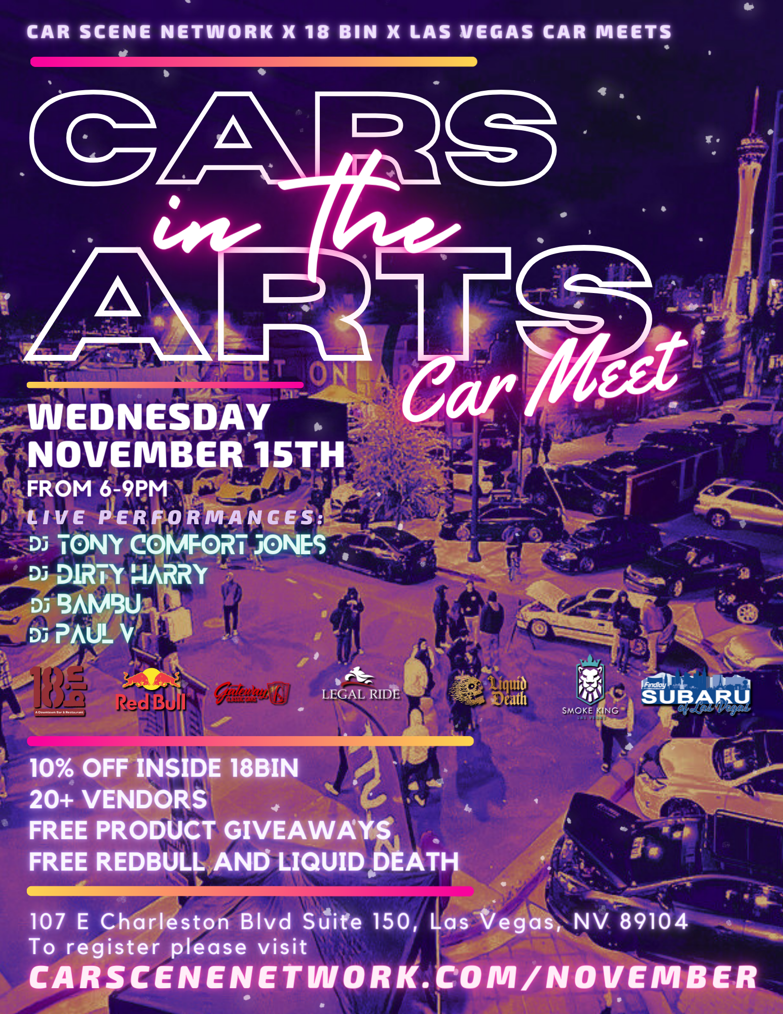 Cars in the Arts – November 15th